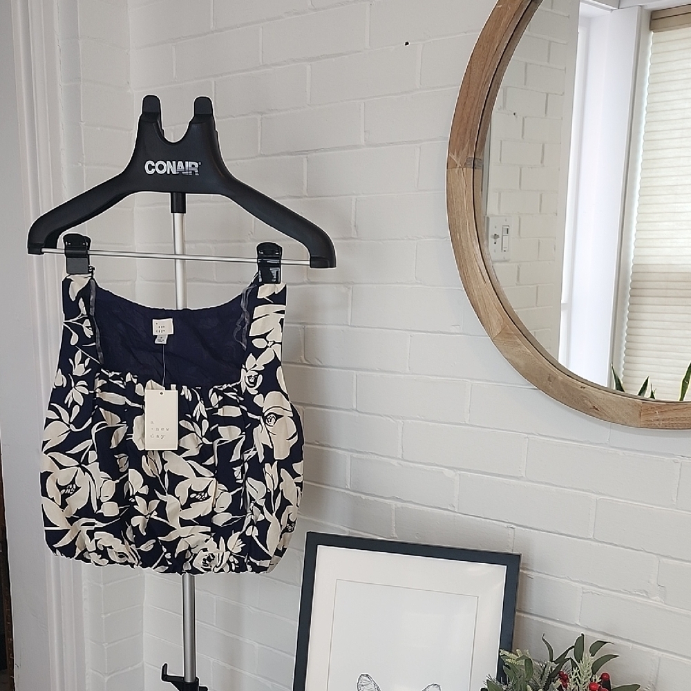 A New Day Navy Top, Small